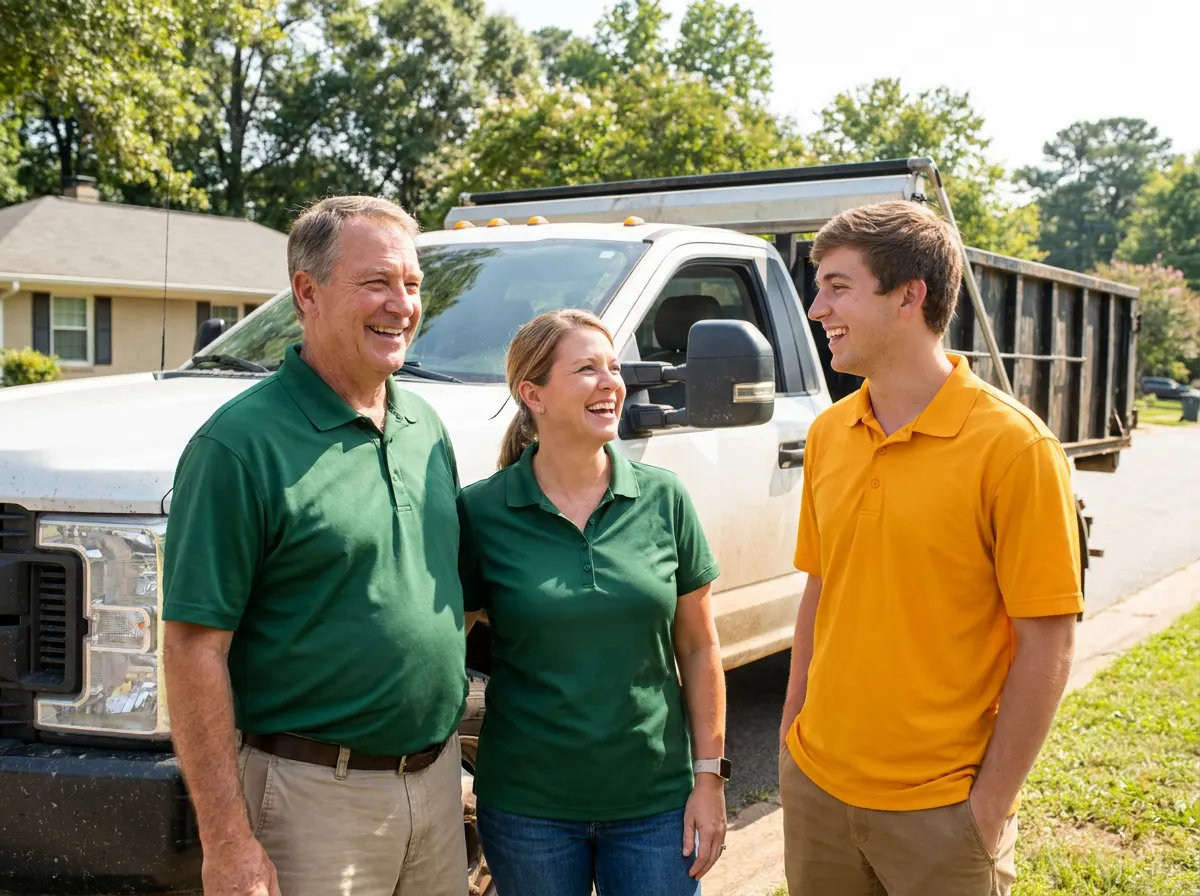 Dumpaxis Dumpster Rental dumpster rental team in Huntsville, AL